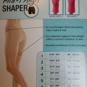 NEW SPANX SHORTS MID THIGH SHAPER UNDERWEAR FLATTENS TUMMY NUDE SIZE 1 SMALL NWT